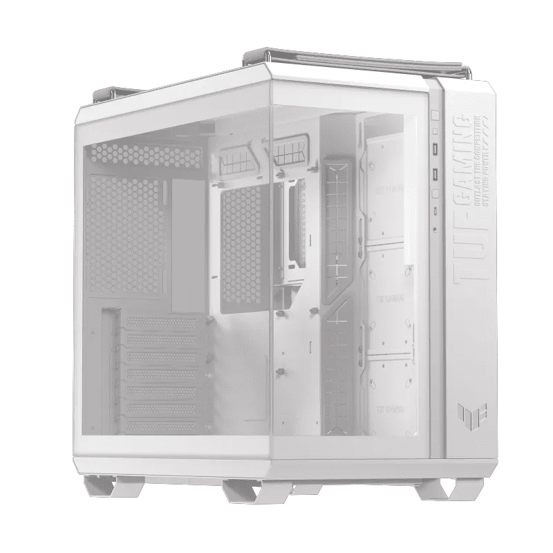 TUF Gaming GT502 Horizon White dual chamber ATX gaming PC case