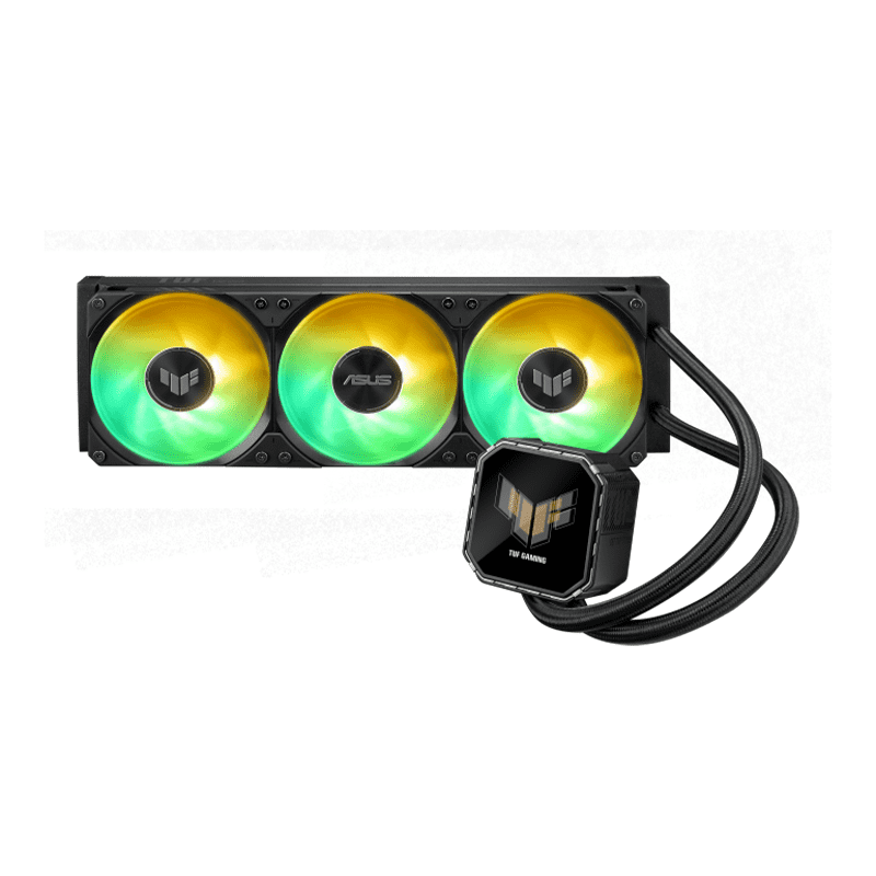 TUF Gaming LC III 360 ARGB LCD – Liquid CPU Cooler 1 TUF Gaming LC III 360 ARGB LCD front view