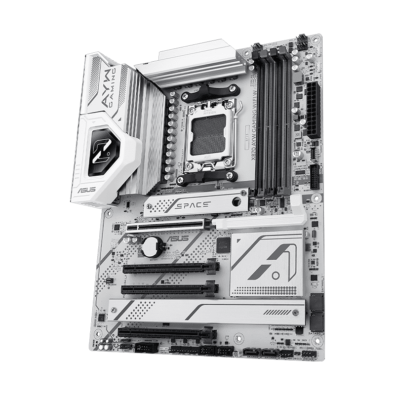 ASUS X870 AYW Gaming WiFi7 DDR5 motherboard front view