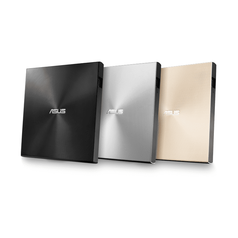 ASUS ZenDrive U8M External DVD Drive & Writer – USB-C 1 ASUS ZenDrive U8M External DVD Drive USB-C front view