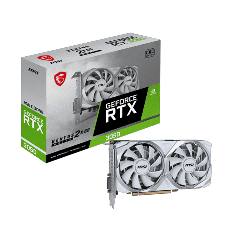 MSI Ventus 2X RTX 3050 8GB Gaming Graphics Card 1 MSI Ventus 2X RTX 3050 8GB gaming graphics card