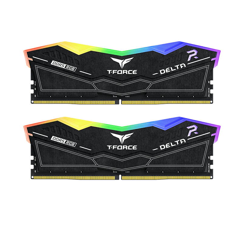 TEAMGROUP T-FORCE DELTA RGB 32GB DDR5 6400MHz CL40 Desktop Memory 1 TEAMGROUP T-FORCE DELTA 32GB DDR5 6400MHz CL40 desktop memory