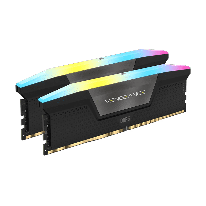 CORSAIR VENGEANCE RGB 64GB DDR5 6000MT/s CL30 Desktop Memory Kit 1 CORSAIR VENGEANCE RGB 64GB DDR5 6000MT/s CL30 desktop memory