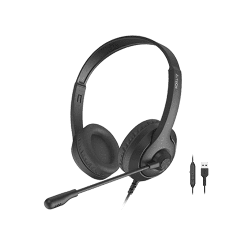 A4Tech FH100U Stone Black USB stereo headset