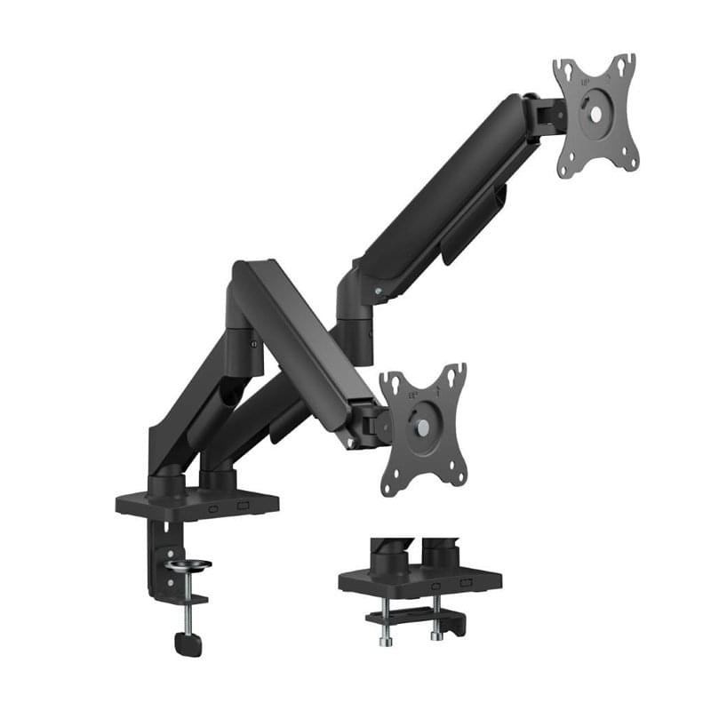 MXG EMA-24 Economical Mechanical Spring Dual Monitor Arm – Ergonomic Desk Mount for 17-32″ Displays 1 MXG EMA-24 dual monitor arm desk mount