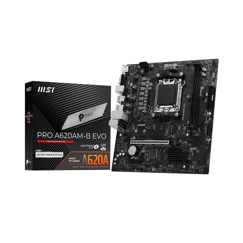 MSI PRO A620M-B EVO AM5 DDR5 Micro-ATX Motherboard 1 MSI PRO A620M-B EVO AM5 motherboard