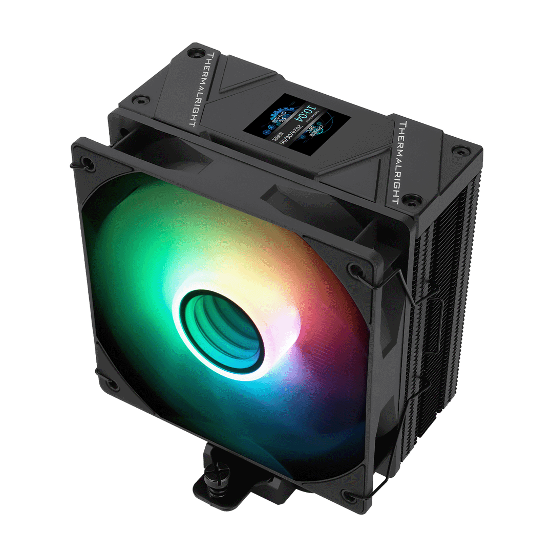 Thermalright Assassin Spirit 120 Vision ARGB Black LCD CPU Cooler 1 Thermalright Assassin Spirit 120 Vision ARGB Black CPU cooler