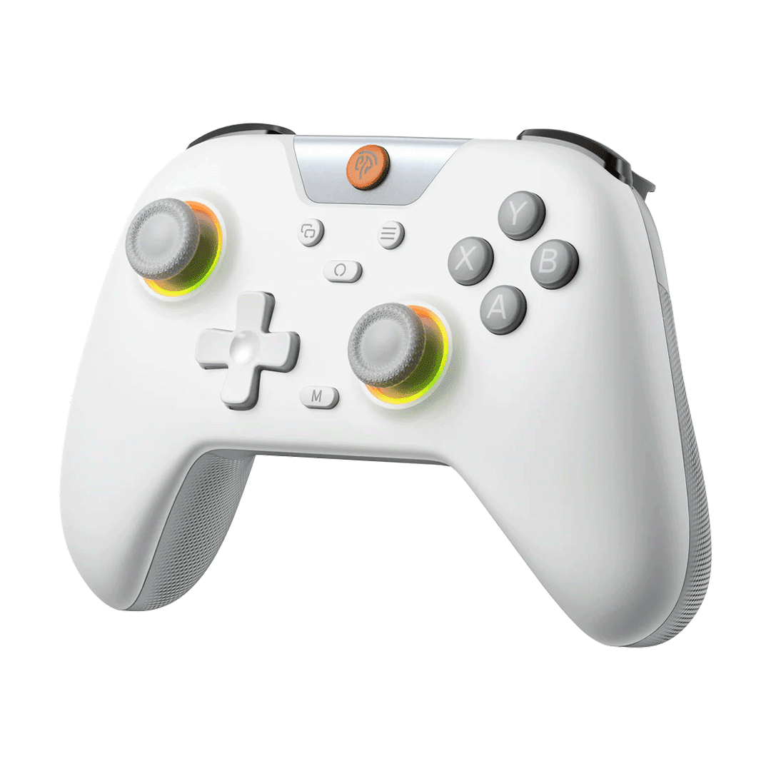 EasySMX X05 Oyster White Wireless Gaming Controller with Hall Effect Joysticks 1 EasySMX X05 Oyster White gaming controller