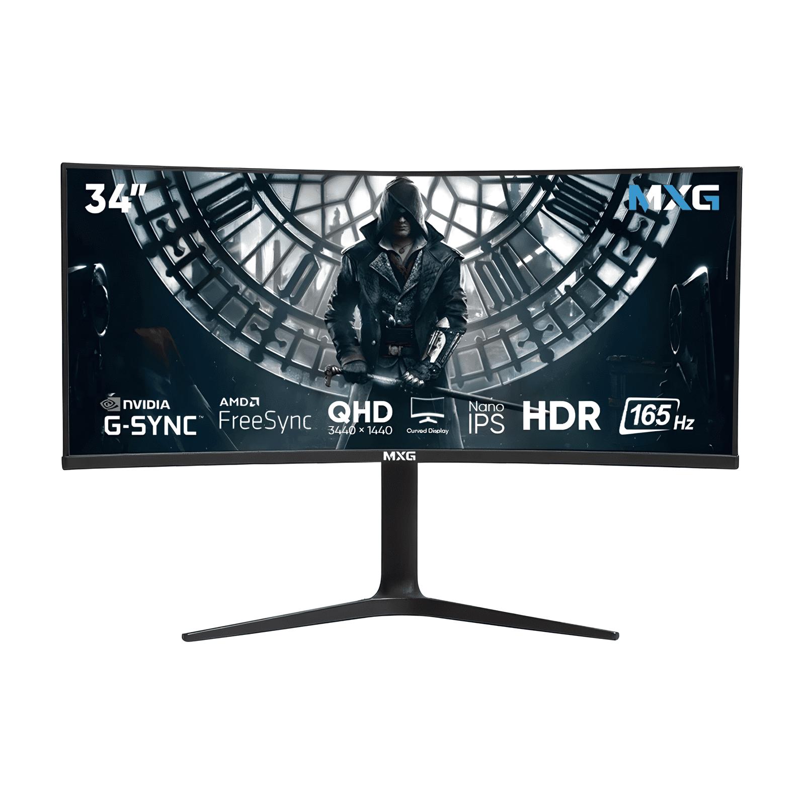 MXG G34WIC-65 34 Inch Ultrawide QHD 165Hz Curved Nano IPS Gaming Monitor 1 MXG G34WIC-65 34 inch ultrawide gaming monitor