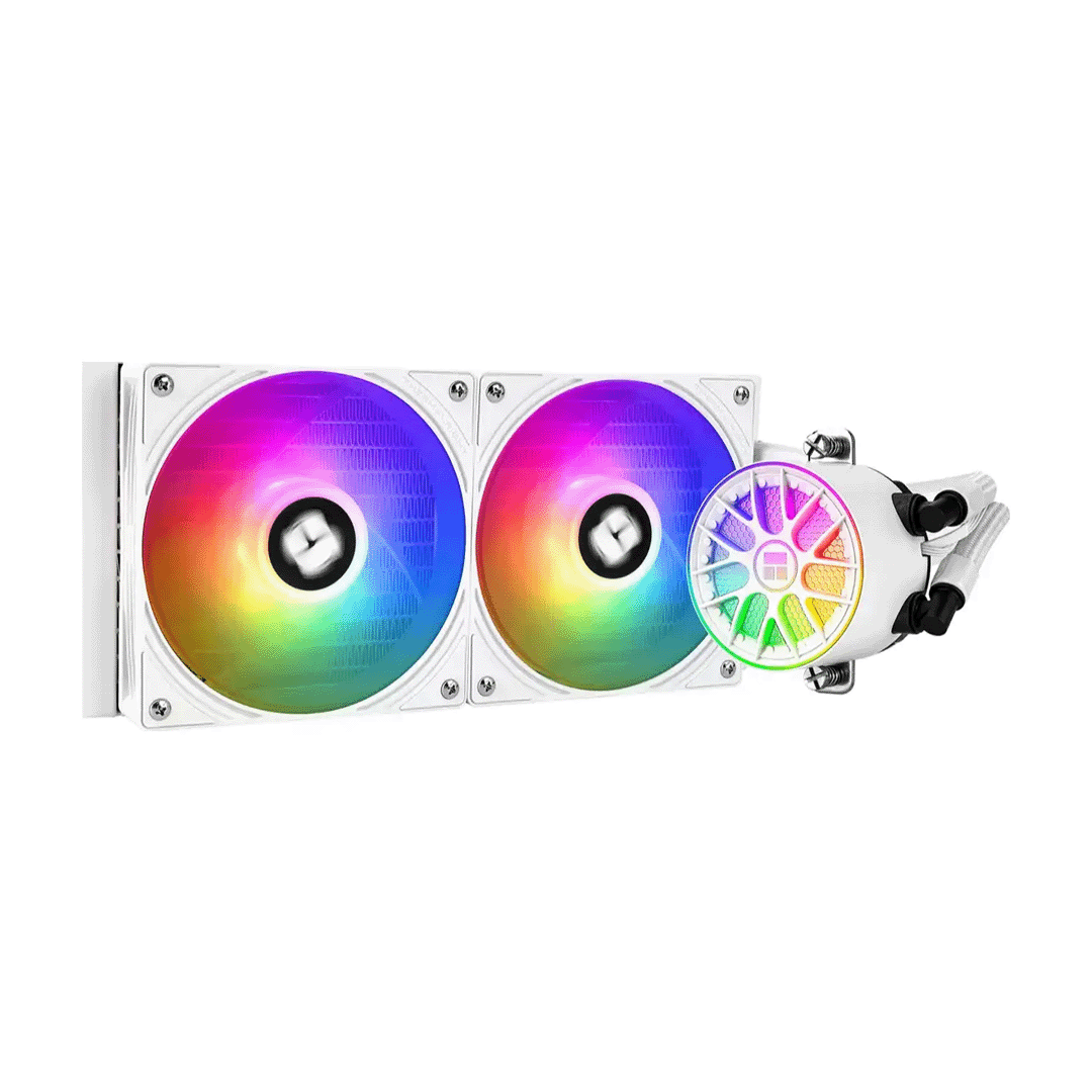 Thermalright Aqua Elite 240 V6 ARGB 240mm CPU Liquid Cooler White 1 Thermalright Aqua Elite 240 V6 ARGB White CPU liquid cooler