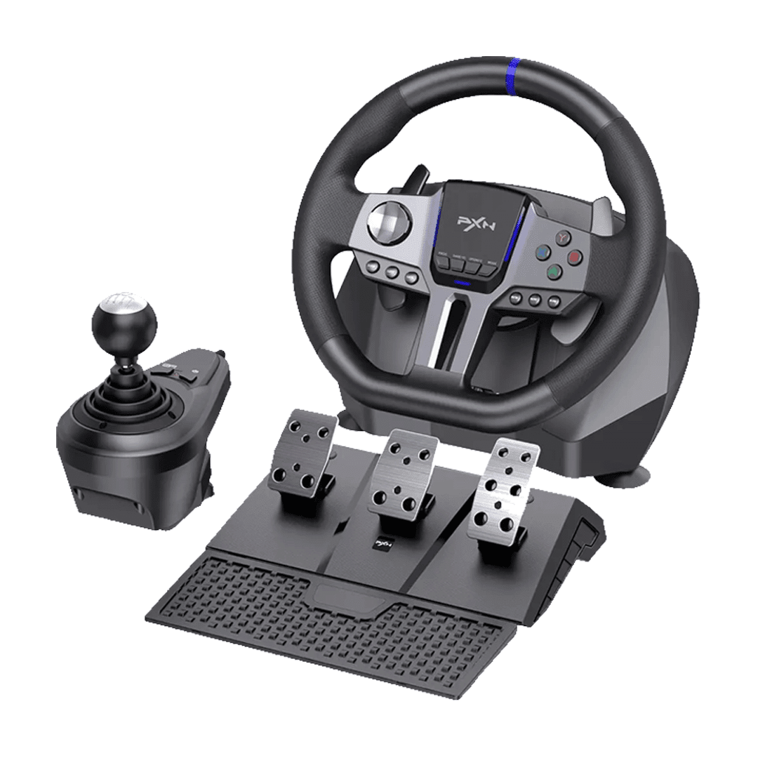 PXN V9 Gen 2 Gaming Racing Wheel with Pedals & Shifter 1 PXN V9 Gen 2 Gaming Racing Wheel
